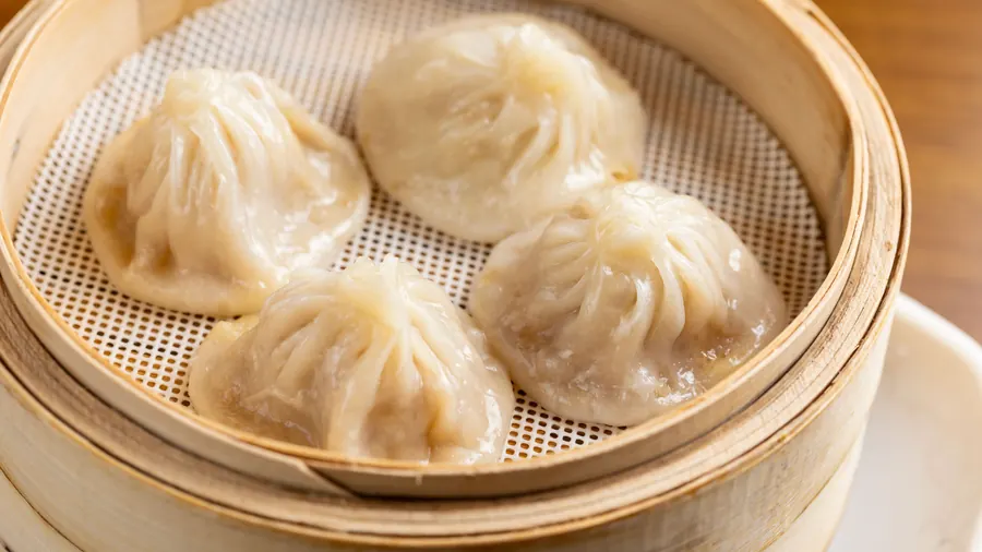 Xiao long bao at Dumpling Time Block Place